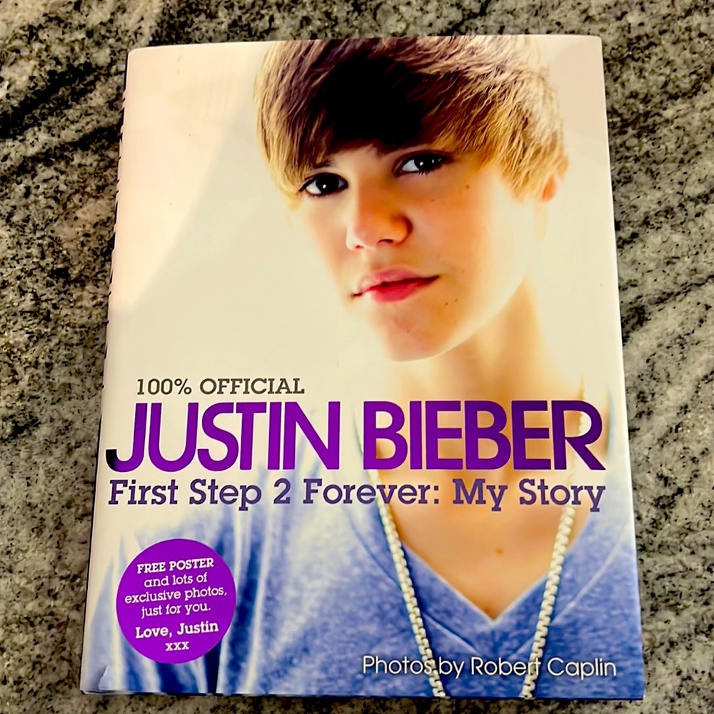 Justin Bieber hard cover book. Unread. No turned pages! $15